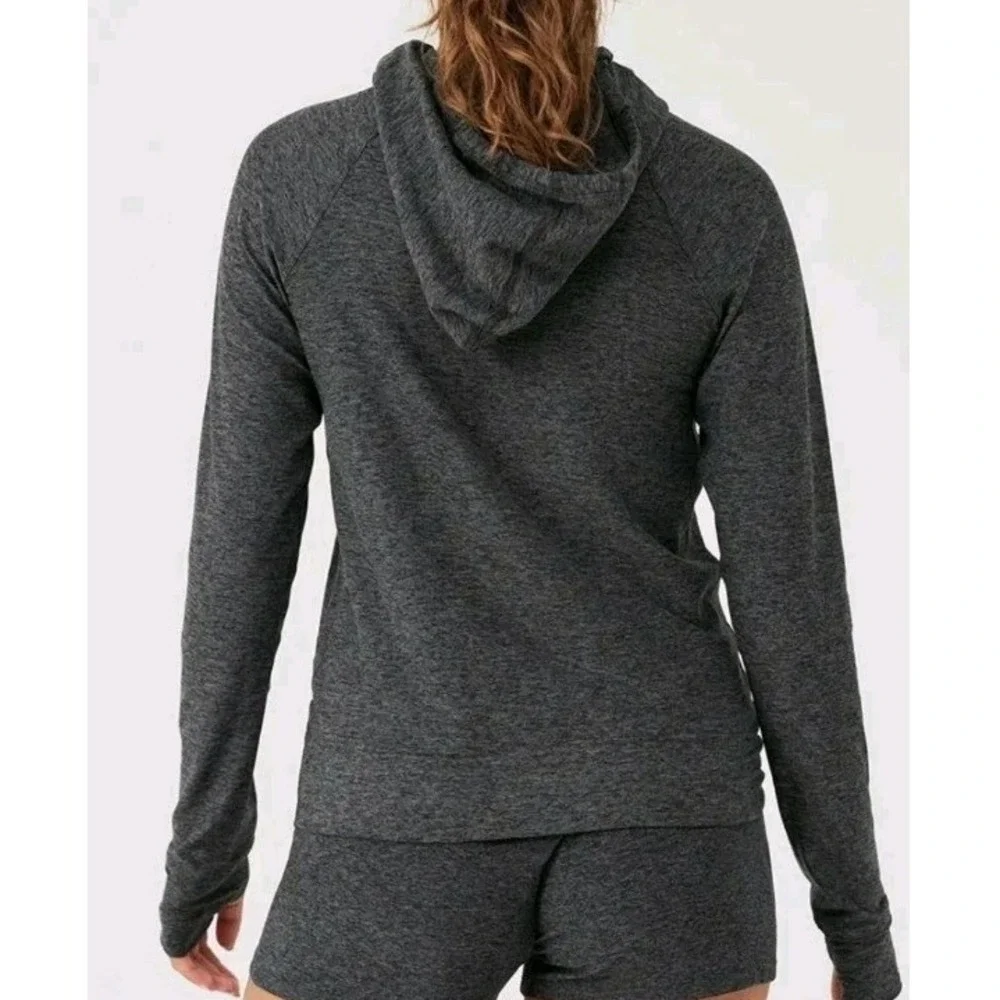Outdoor‎ Voices CloudKnit Hoodie Charcoal Gray Heathered Pullover Small